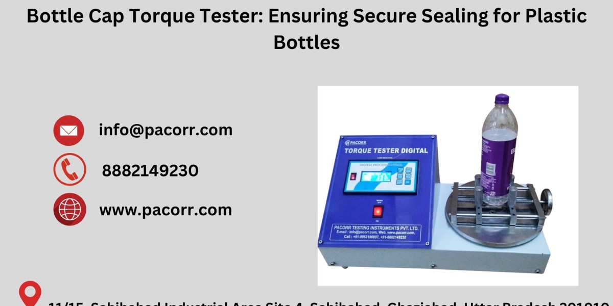 Bottle Cap Torque Tester by Pacorr: Setting New Standards in Torque Testing Technology